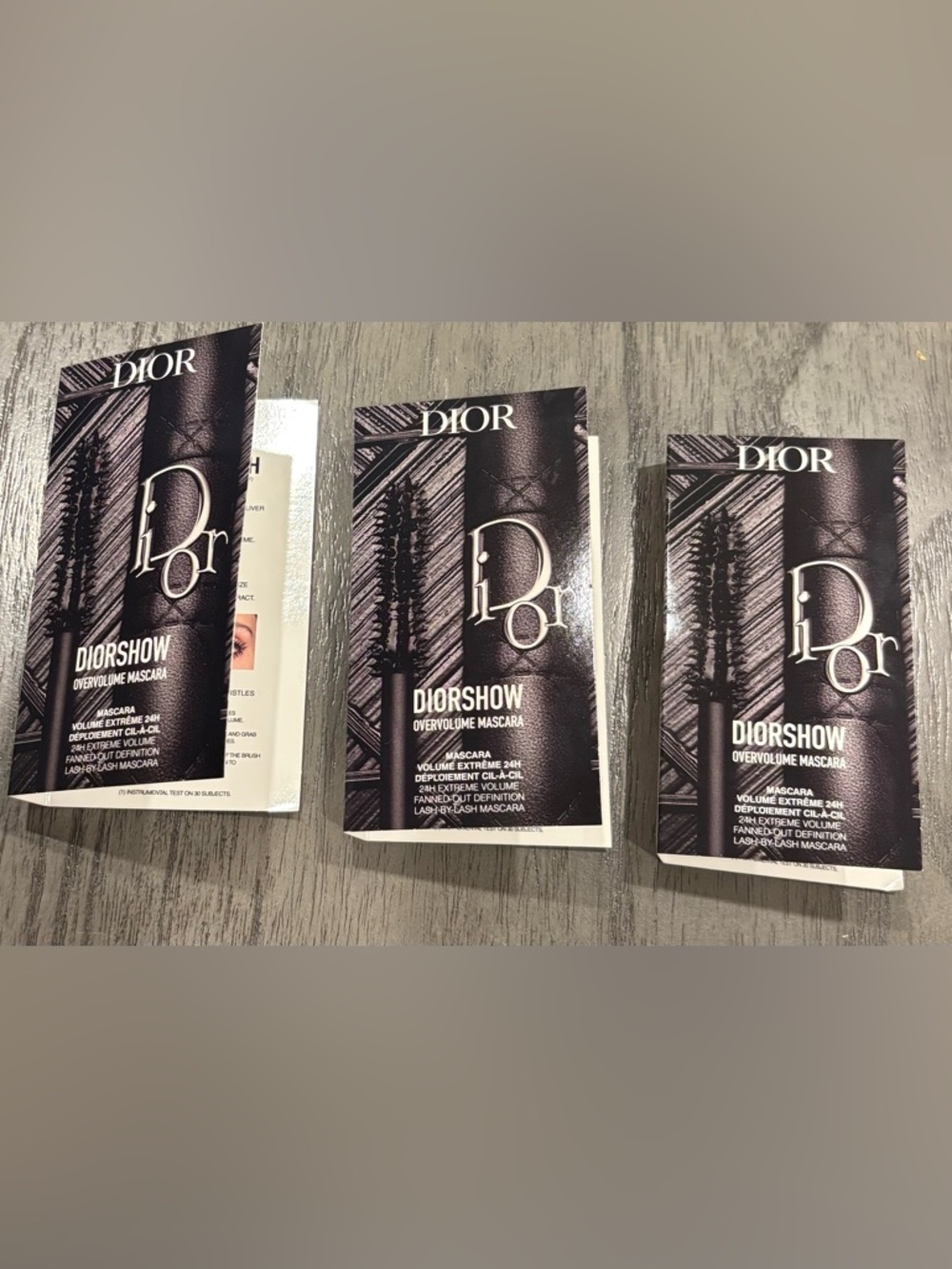 * New bundle of 3 Dior Diorshow Overvolume Mascara Samples